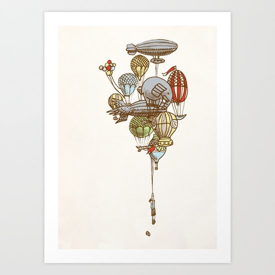 The Great Balloon Adventure Art Print