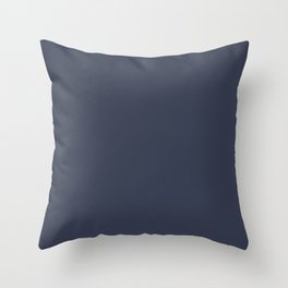 Dark Navy Royal Blue Solid Color Parable to HGTV Home Blue Endeavour HGSW1451 Throw Pillow