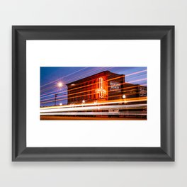 Fort Smith Light Trails And Brewery Neon Panorama Framed Art Print