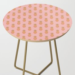 Retro Pineapple Repeat Pink on Pink Side Table