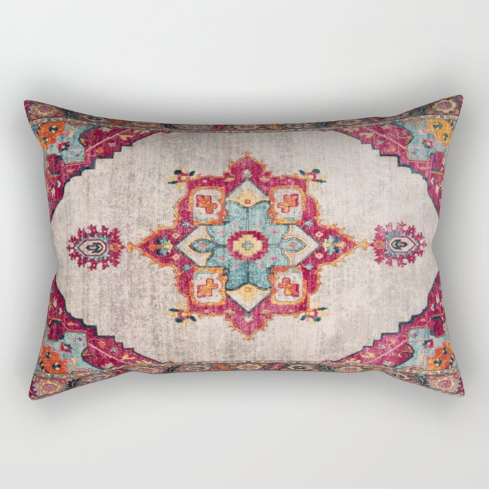 N251 - Oriental Traditional Vintage Moroccan Style  Rectangular Pillow