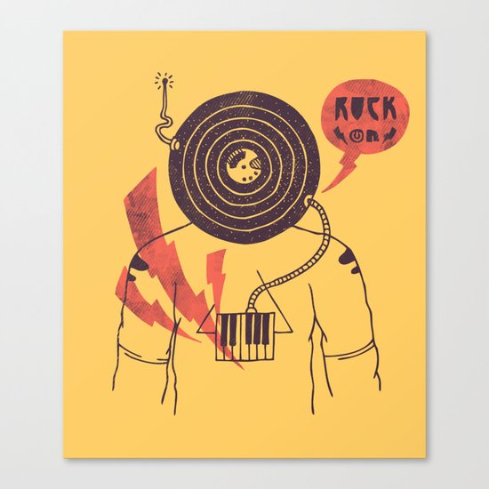 The Vinyl Frontier (alternate) Canvas Print