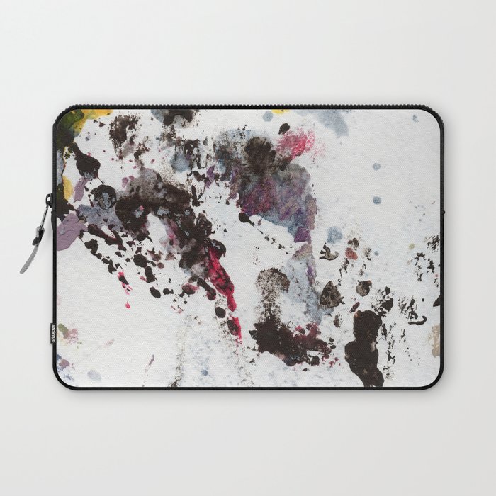Black and White Confetti Laptop Sleeve