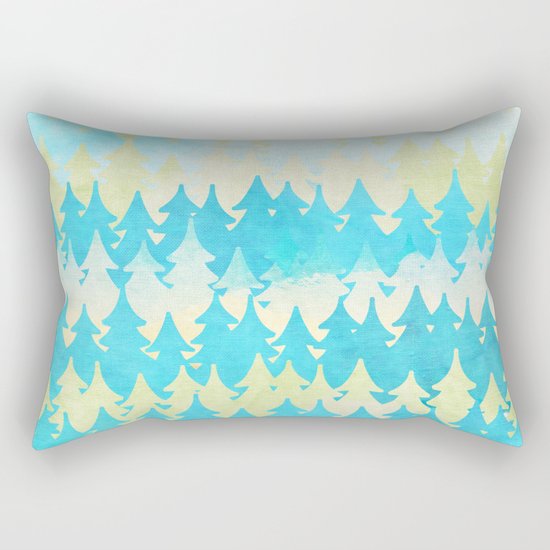 The secret forest -on a wonderful day - Abstract tree pattern Rectangular Pillow