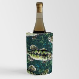 Largemouth Bass Camo Pattern Wine Chiller