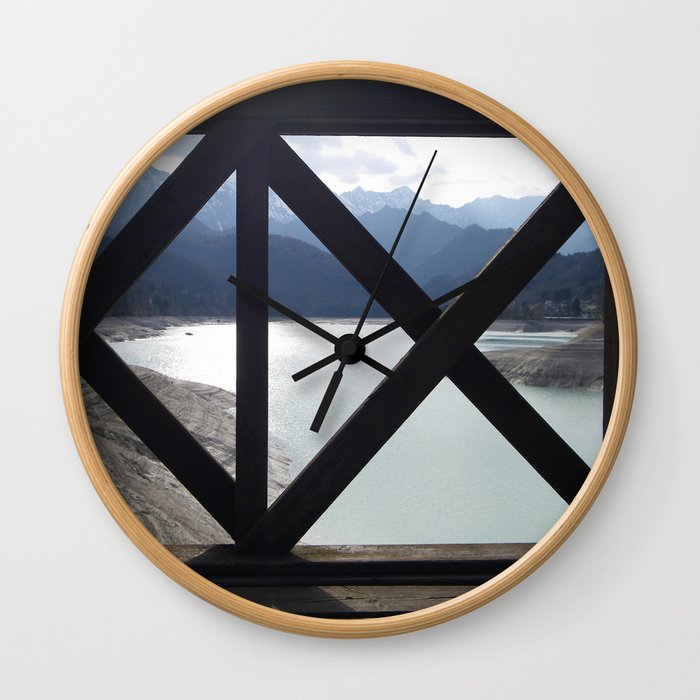 A Fence With A View Wall Clock