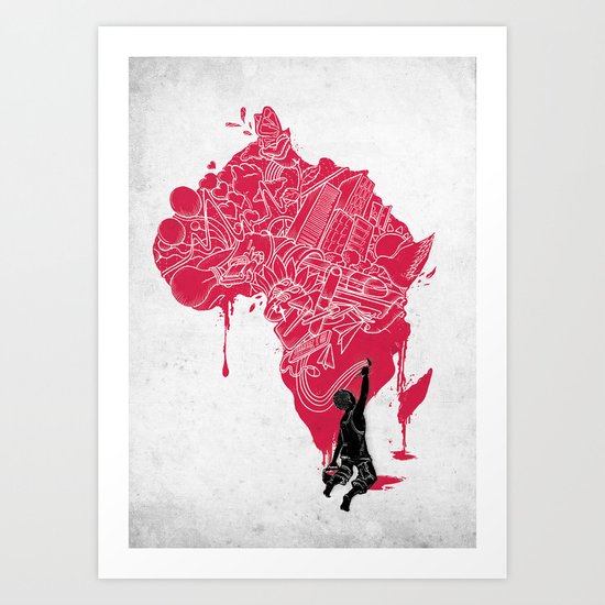 RE | Draw AFRIKA Art Print