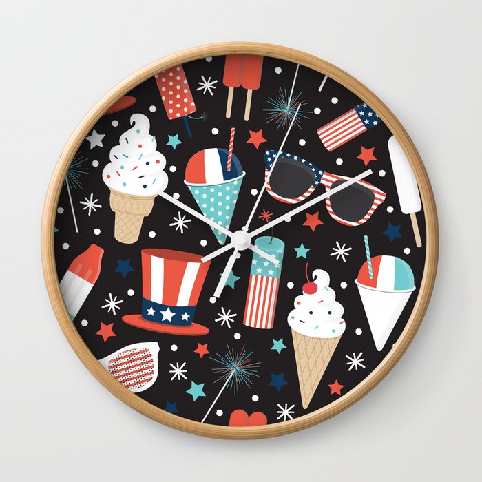 American Summer Wall Clock