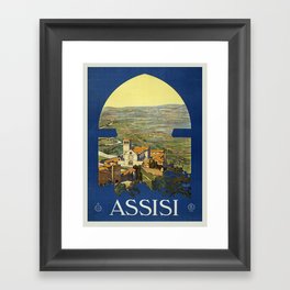 Vintage poster - Assisi Framed Art Print