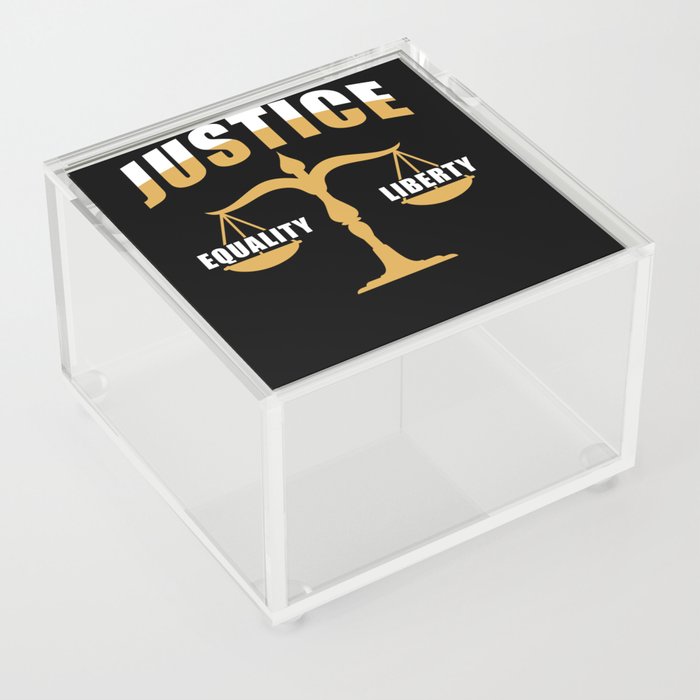 Lawyer Gift justice equality liberty Acrylic Box