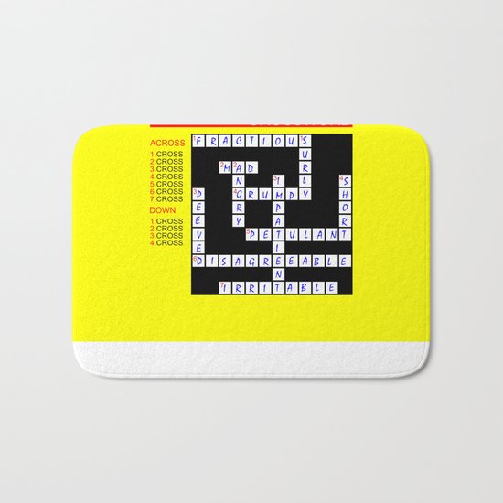 Crossword Bath Mat