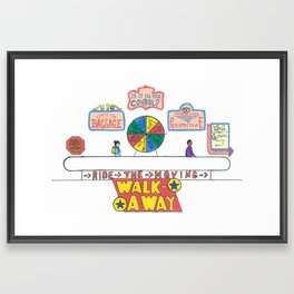 The Moving Walk-A-Way Framed Art Print