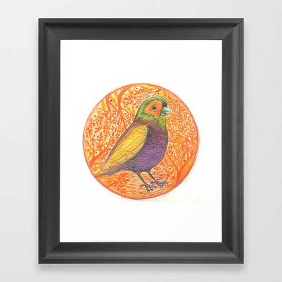 Bird in a Thicket Framed Art Print