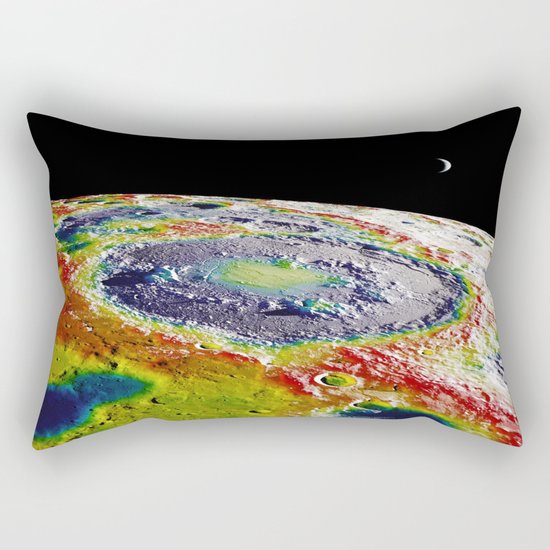 Rainbow Moon Surface Rectangular Pillow