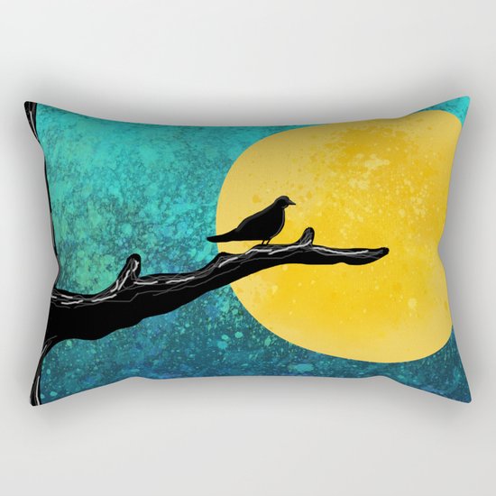 black bird Rectangular Pillow
