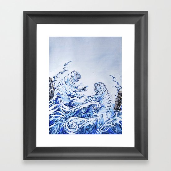 The Crashing Waves Framed Art Print
