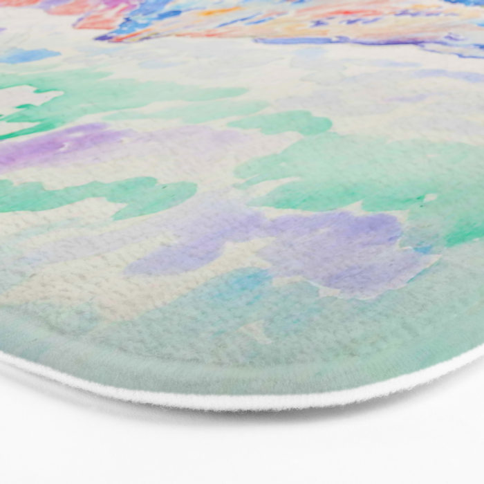 Lavender Bath Mat by Alexandra_Arts