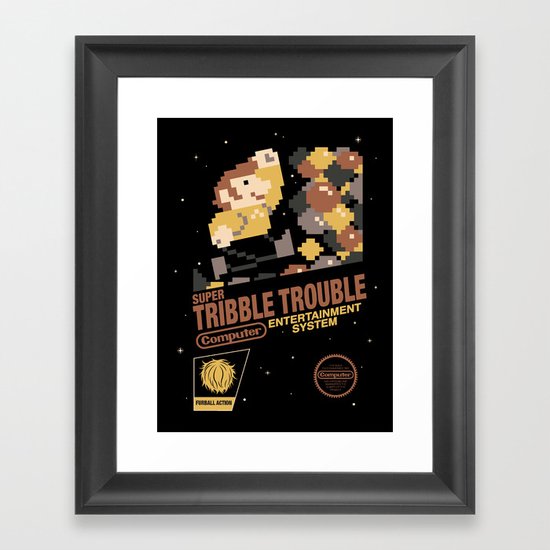 Super Tribble Trouble Framed Art Print