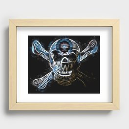 Skull And Crossbones The Third Eye Recessed Framed Print