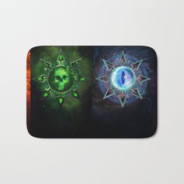 Chaos Icons - Banner Bath Mat | Sci-Fi, Abstract, Scary, Digital, Graphicdesign 