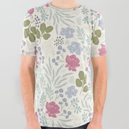 Floral Garden Pattern All Over Graphic Tee