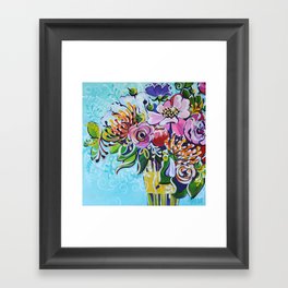 Graphic Floral 3 Framed Art Print