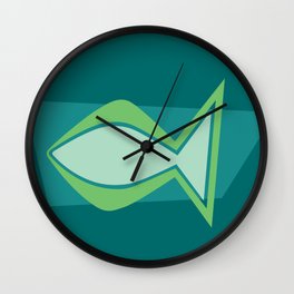 Jesus Fish — Ichthys Christian symbol Wall Clock