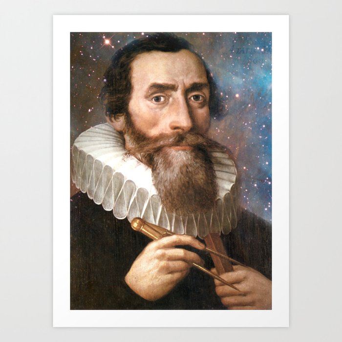 Johannes Kepler Art Print | Painting, Astronomy, History, Science, Space