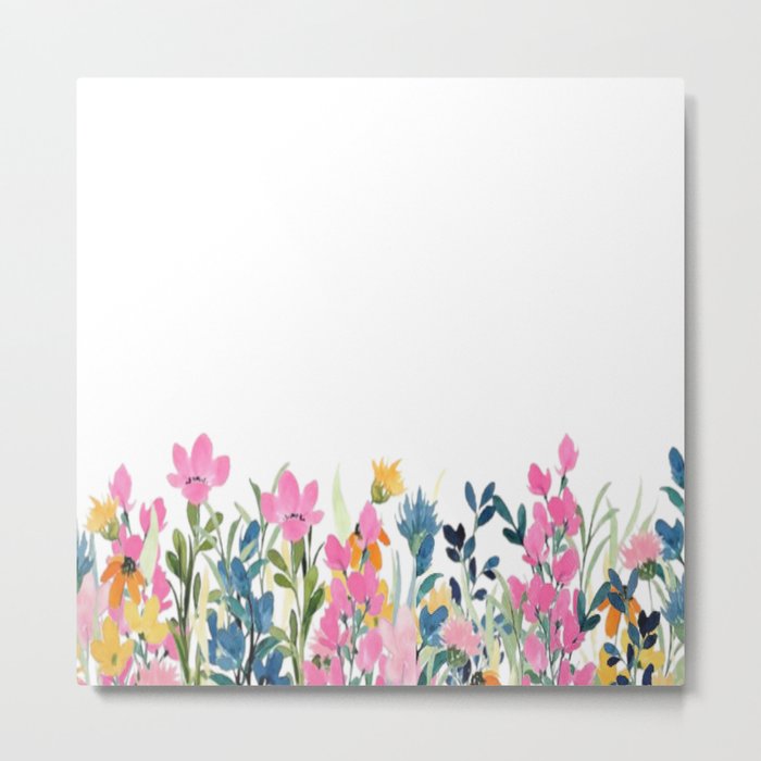 Floral Small Flowers  Metal Print