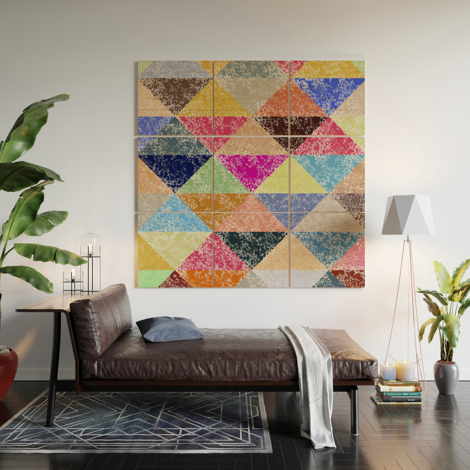 Color Texture Geometric Background 2 Wood Wall Art By Uniqued Society6