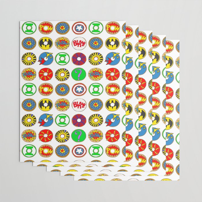 superhero wrapping paper