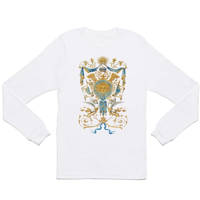 Badge of King Louis XIV Long Sleeve T Shirt by Orleans Heraldry