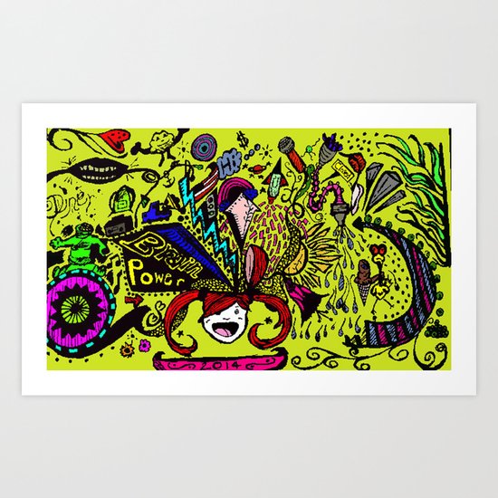 Brain Art Print