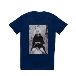 Nun Rolling Joint Sisters of Mercy Vintage Poster black and white photography - photograph T Shirt