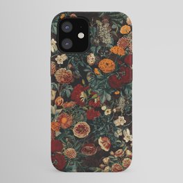 EXOTIC GARDEN - NIGHT XXI iPhone Case | Painting, Rosegarden, Garden, Flora, Nightforset, Pattern, Tropical, Exotic, Rose, Botanic 
