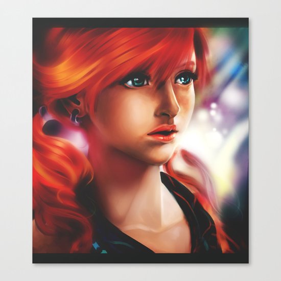 Vanille painting Canvas Print