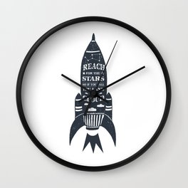 Reach For The Stars Wall Clock