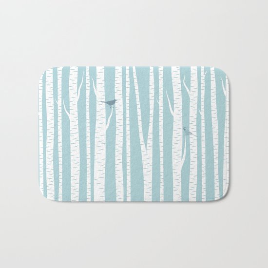Birch Trees with Bird Bath Mat