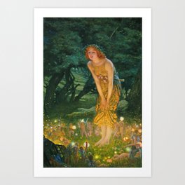 Edward Robert Hughes  -  Midsummer Eve Art Print