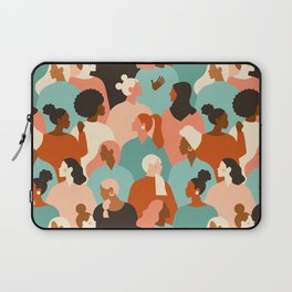 Female diverse faces of different ethnicity Laptop Sleeve