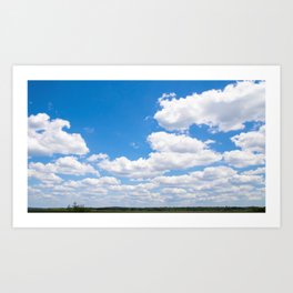 Florida Sky Art Print | Photo, Sky, Abstract, Fluffyclouds, Summer, Bigsky, Florida, Trees, Floridabeauty, Tallahassee 