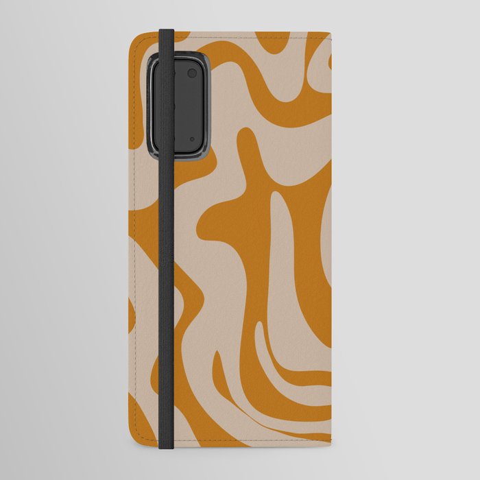 27 Abstract Swirl Shapes 220711 Valourine Digital Design Android Wallet Case