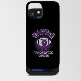 November Purple Tackle Pancreatic Cancer Awareness iPhone Card Case