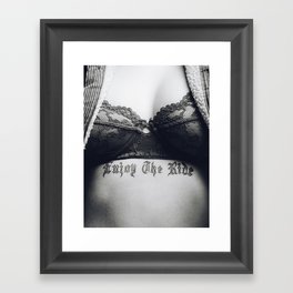 Enjoy the ride - Support my small business Framed Art Print
