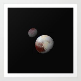 Nasa picture 32: Pluto and Charon Art Print