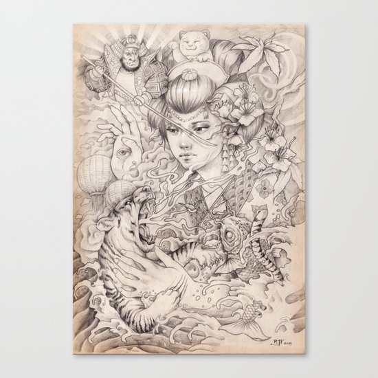 Irezumi Canvas Print