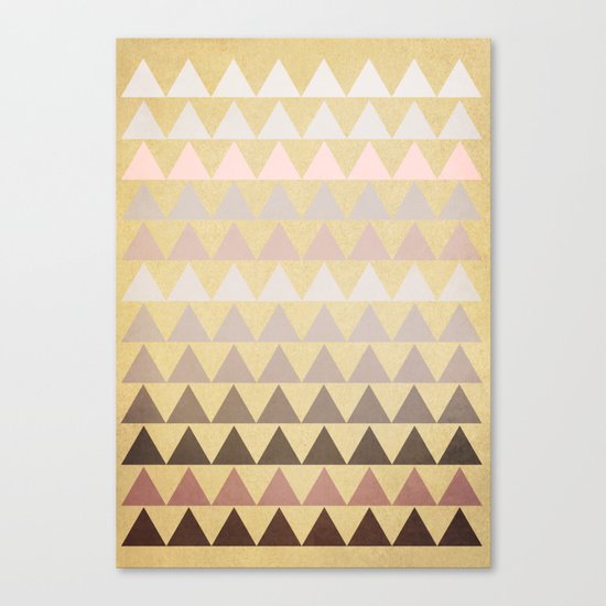Muted Triangles Canvas Print