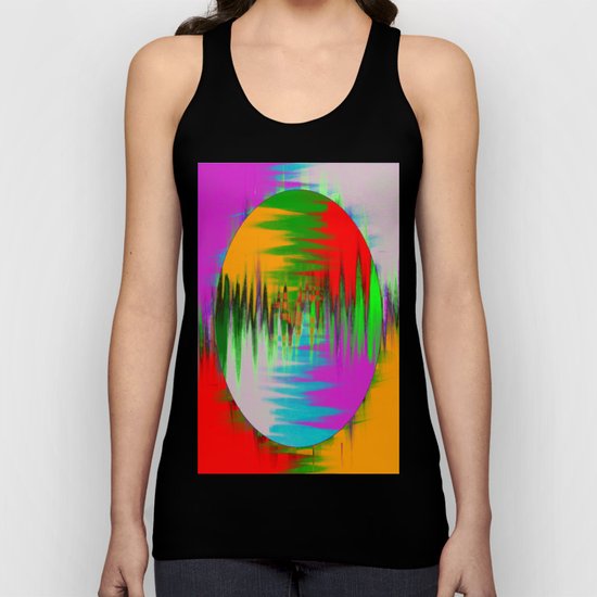 Colour Interference - Abstract colour painting Unisex Tank Top