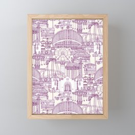 NC State Fair purple Framed Mini Art Print