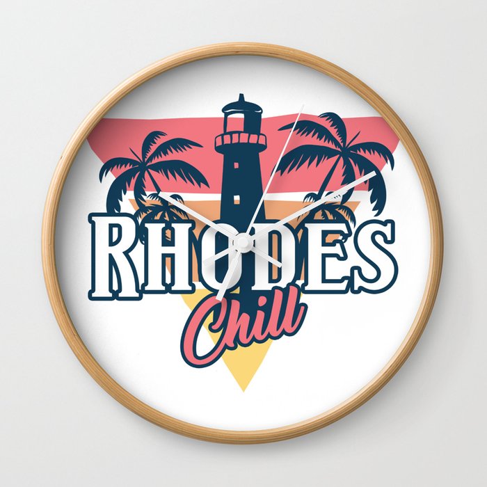 Rhodes chill Wall Clock